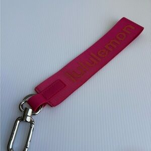 Lululemon Never Lost Keychain -Legacy Pink Large NWT